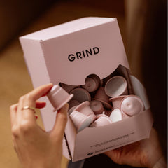 Grind House Blend Coffee Pods – Pack of 100 Biodegradable Capsules – 100% Arabica – Nespresso® Original Compatible – Home Compostable – Barista Quality and Specialty Grade – Medium Roast