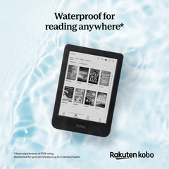 Kobo Clara BW | eReader | 6â€ Glare-Free Touchscreen with ComfortLight PRO | Dark Mode Option | Audiobooks | Waterproof | 16GB of Storage | Black