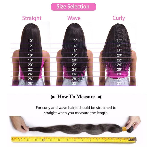 Beauty Queen 16A Body Wave Bundles Human Hair (16 18 20 Inch) 100% Unprocessed Brazilian Virgin Weave 3 Bundles Human Hair Full And Thick Remy Hair Extensions Natural Color for Women