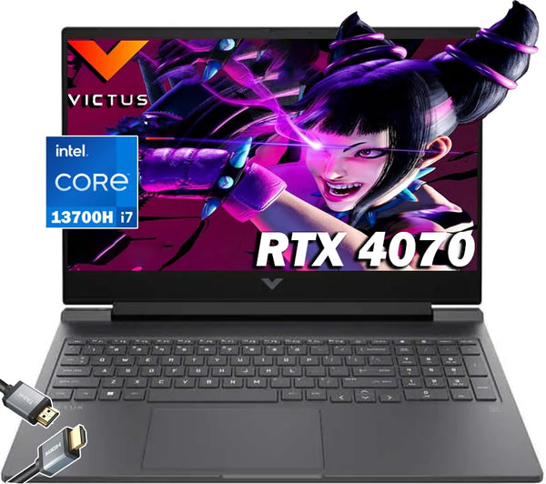 HP Victus 16.1" 144Hz Laptop - 13th Gen Intel Core i7-13700H - GeForce RTX 4070- Wi-Fi 6E -Bluetooth 5.3- RGB Backlit KB - Win11 W/HDMI (32GB RAM | 1TB SSD)