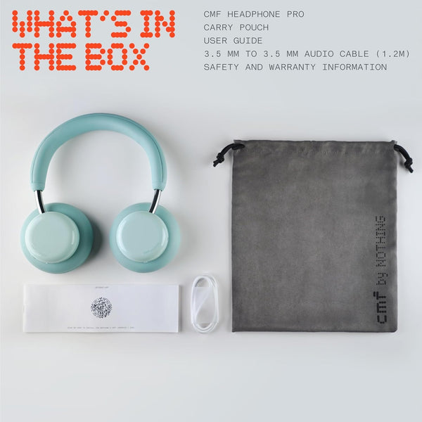 CMF Headphone Pro - Bluetooth Wireless Over Ear Headphones, Up to 100 Hours of Battery Life, Active Noise Cancelling, Hi-Res with LDAC Support, Spatial Audio - Light Grey