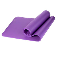 Yoga Mat Unisex Non-Slip Thick Foam Fitness Exercise Mat (10mm) Comes with Carrying Strap Lightweight Home Gym Workout Equipment for Yoga, Pilates, Stretching, Gymnastics Training & Camping