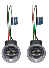 (SET OF TWO) Muzzys 3157/4157 Wire Harness Pigtail Socket for LED and Standard Bulbs Turn Signal, Brake Light, DRL, Daytime Running Lights, Backup, Reverse Lights
