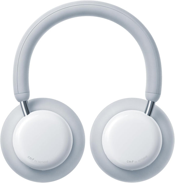 CMF Headphone Pro - Bluetooth Wireless Over Ear Headphones, Up to 100 Hours of Battery Life, Active Noise Cancelling, Hi-Res with LDAC Support, Spatial Audio - Light Grey