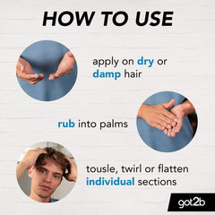 Got2B Schwarzkopf got2b Beach Matt Surfer Look Matt Paste, 100ml