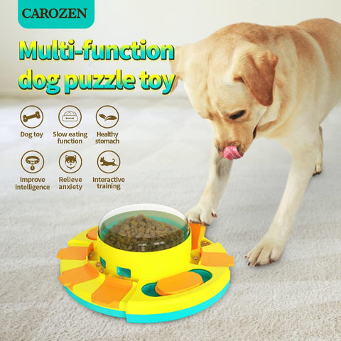 CAROZEN Interactive Dog Toys, Puzzle Toys for Dogs Training Funny Feeding, Treat Dispenser Large Dogs, Small and Medium Improve Your Dog's Intelligence