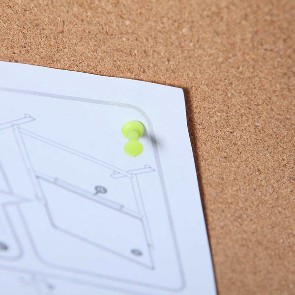 VIZ-PRO Cork Notice Board, 90x60cm, Silver Aluminium Frame