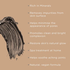 PraNaturals Dead Sea Mud Mask 550g Organic, Natural & Vegan, Cruelty-Free Cosmetic - Mineral-Rich, Hydrates, Detoxifies & Deeply Cleanses Skin Anti-Ageing, Suitable for All Skin Types