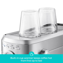 CASABREWS CM5418 Espresso Machine 20 Bar, Barista Espresso Maker with Steam Milk Frother, Stainless Steel Coffee Machine with 1L Removable Water Tank for Cappuccino, Latte, Silver