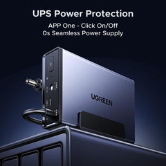 UGREEN NAS UPS, 120W DC Battery Backup and Surge Protector, 12000mAh Uninterruptible Battery Power Supply Compatible NAS DXP2800, DXP4800, DXP4800 Plus, DXP480T Plus, DH2300, DH4300 Plus Only