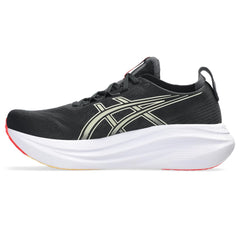 Asics Men's Gel-Nimbus 27 Running Shoe, Black/Khaki, 11 UK