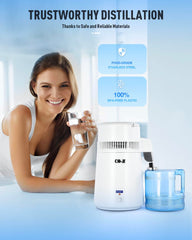 CO-Z Water Distillers, Pure Distilled Water Machine for Home Countertop Table Desktop, 4L Distiller Water at Home, 4 Liter Water Purifier to Make Clean Water for Home Use