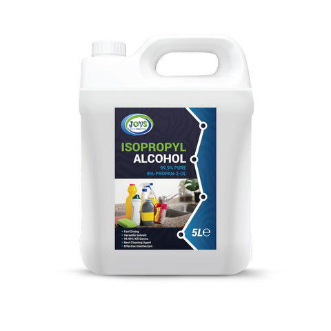Isopropyl Alcohol 99.9% Pure | Lab Grade IPA | Isopropanol 5L | Rubbing Alcohol for Cleaning and Disinfecting | Solvent for Electronics, Windows, Glass, Appliances, and More