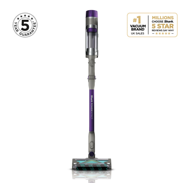 Shark PowerDetect Cordless Vacuum Cleaner, DuoClean Detect, Reverse Clean, Anti Hair Wrap Plus, Lightweight, 70 Min Runtime, Pet, Crevice & Multi-Surface Tools, Flexible, Handheld Mode, Grey IP1251UKT