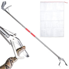 PEUTIER Snake Grabber Tool, Wide Tongs Grabber with Snake Bag