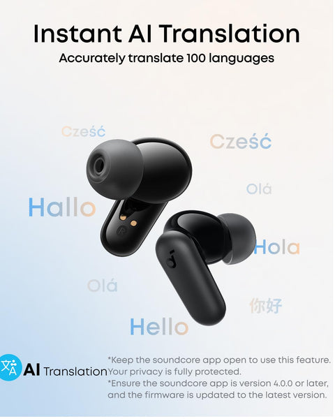 soundcore P30i by Anker Noise Cancelling Earbuds, Strong and Smart Noise Cancelling, Powerful Bass, 45H Playtime, 2-in-1 Case and Phone Stand, IP54, Wireless Earbuds, Bluetooth 5.4, App Control