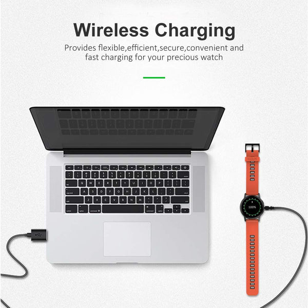 Compatible with Samsung Galaxy Watch 7 FE/7/6/6 Classic / 5/5 Pro/4/4 Classic/3 Charger,Wireless Charging Cable Dock for Samsung Galaxy Watch Active/Active 2-100cm