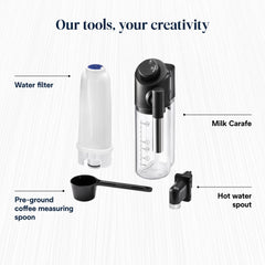 De'Longhi Magnifica Evo, Bean to Cup Coffee and Cappuccino Maker, 1450 watts, 250g bean container, 1.8L water container, ECAM292.81.B, Plastic, Black