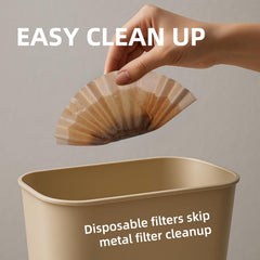 5 Cup Coffee Maker Filters Compatible with Mr.Coffee,Thicken Natural 5 Cup Coffee Maker Filters Compatible with Mr.Coffee Mini Brew,100 Count