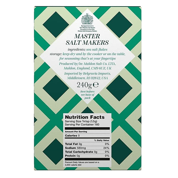 Maldon Salt, Sea Salt Flakes, (240 g) 8.5 oz (Pack of 2)