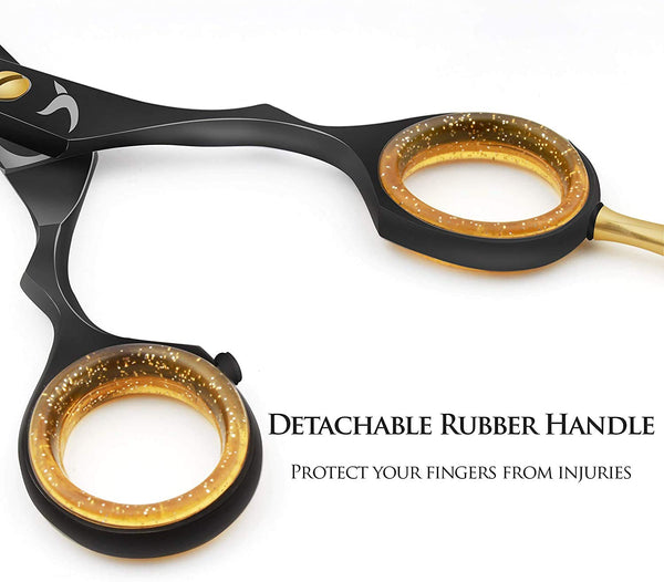 Candure Hairdressing Cutting Scissors Barber and Thinning Salon Shears Set 5.5 inch