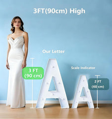 3ft Windproof Marry Me Light Up Letters for Outdoor and Indoor Use, Yellow Light Marry Me Signs for Proposal Engagement Wedding Party Décor
