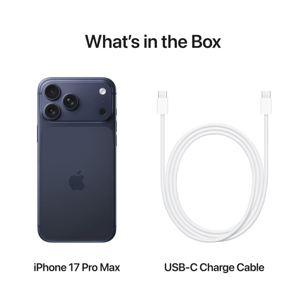 Apple iPhone 17 Pro Max 256 GB: 6.9-inch Display with ProMotion, A19 Pro Chip, Best Battery Life in Any iPhone Ever, Pro Fusion Camera System, Center Stage Front Camera; Deep Blue