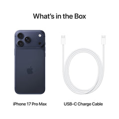 Apple iPhone 17 Pro Max 256 GB: 6.9-inch Display with ProMotion, A19 Pro Chip, Best Battery Life in Any iPhone Ever, Pro Fusion Camera System, Center Stage Front Camera; Deep Blue
