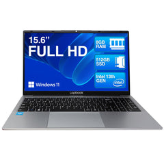 15.6" Full HD Laptop - 8GB RAM 512GB M.2 SSD Windows 11 Home, Dual-Band WiFi, Integrated Webcam - S15 N2 15 Inch Lightweight Laptop