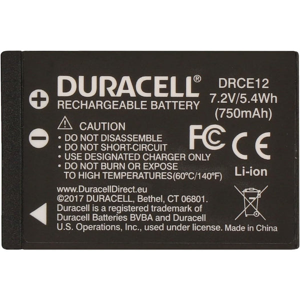 Duracell Premium Analog Canon LP-E12 Battery for EOS M M2 M10 100D 7.2V 600mAh (Packaging may vary)