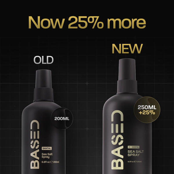 Sea Salt Spray - Natural Sea Salt Finish Hair Spray, Volumises and Texturizes, Infused with Algae and Vitamin B5, Lightweight and Non-Greasy, Parabens, Sulfates, Phthalate Free, 192g
