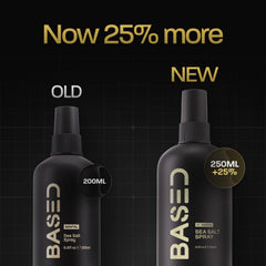 Sea Salt Spray - Natural Sea Salt Finish Hair Spray, Volumises and Texturizes, Infused with Algae and Vitamin B5, Lightweight and Non-Greasy, Parabens, Sulfates, Phthalate Free, 192g
