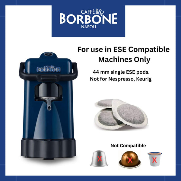 Caffè Borbone Coffee Compostable Pods, Recyclable Wrapping, Blue Blend - 150 Pods - ESE System