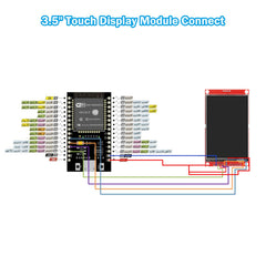 3.5 inch LCD TFT touch display with ili9488 chip Binghe 3.5 inch 3.3V 5V LCD display touch module with touch pen 320 x 480 resolution driver ILI9488 4-wire SPI compatible with Arduino
