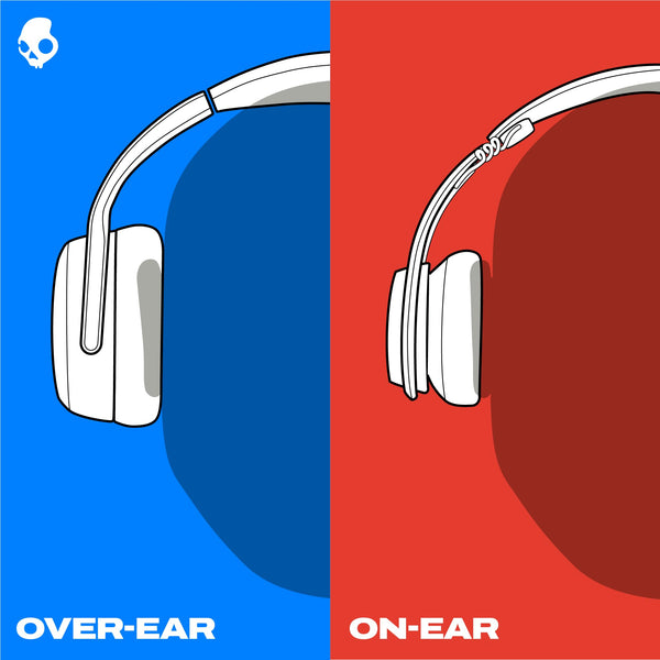 Skullcandy Crusher ANC 2 Wireless Over-Ear Bluetooth Headphones with Extra USB-C Charging Cable, Multi-Sensory Bass, Active Noise Cancelling, 60 Hours Battery, Microphone iPhone Android - Bone