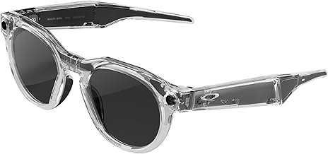 Oakley Meta HSTN AI Glasses for Men, Women — Sport & Lifestyle Eyewear — 12 MP Camera, 60fps Video, Open-Ear Audio, Meta AI — Clear/from Transitions® Clear to Grey Lenses