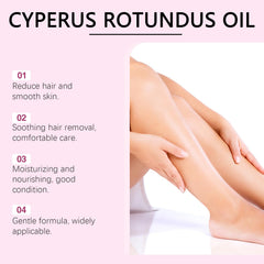Caramela Cyperus Rotundus Oil, Cyperus Rotundus Oil, 60ML Cyperu𝐬 Rotundu𝐬 Skin Serum, Effective Hair Removal Solution, Reduces Body Unwanted Hair Growth, for All Skin Types (1pcs)