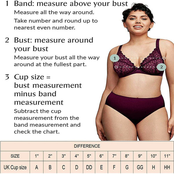 Ayigedu UK Plus Size Minimiser Bra Women Non-Wired Non-Padded Full Coverage Soft Cup Bra 40-D Beige