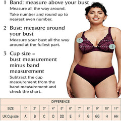 Ayigedu UK Plus Size Minimiser Bra Women Non-Wired Non-Padded Full Coverage Soft Cup Bra 40-D Beige