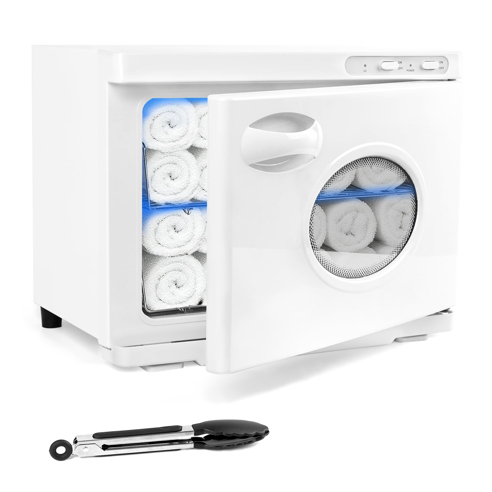 iklestar Hot Towel Warmer, 23L Professional Spa Towel Heater Cabinet with Clip, Extra Large Estheticians Towels Heating Machine for Massage Salon Barbershop, White
