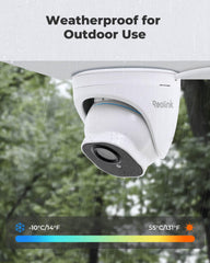 Reolink 5MP PoE Security Camera Outdoor with Human/Vehicle Detection, IP66 Weatherproof, Audio Recording, RLC-520A