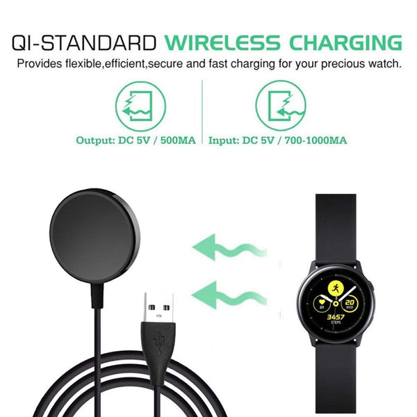 Compatible with Samsung Galaxy Watch 7 FE/7/6/6 Classic / 5/5 Pro/4/4 Classic/3 Charger,Wireless Charging Cable Dock for Samsung Galaxy Watch Active/Active 2-100cm