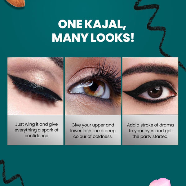 Himalaya Kajal Extra Smooth Water Proof Herbal Eye Definer Enriched with Almond Oil *Ship from UK