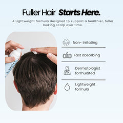 Growplex Vitafoam 5% Minoxidil Foam for Men & Women, DHT Blocking Minoxidil for Men Foam, Non-Greasy, Fast-Drying Formula for Hair Regrowth