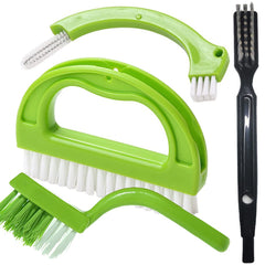 Enyoir Tile Joint Brush 4 in 1 Joint Scrubber Multifunction Kitchen Bathroom Cleaning Brush Grout Mould Cleaner Brush Green