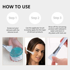 MyoLift 7eWellness Applicator Silicon Brush - Soft & Durable Face Mask Applicator for Gels, DIY Masks, Easy-to-Clean