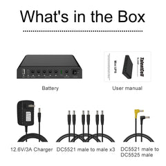 TalentCell Mini UPS Uninterrupted Power Supply 27000mAh 97.2Wh Lithium ion Backup Battery Pack with DC 12V/9V and USB-A/USB-C 18W Output for Router, Modem, LED Light, CCTV Camera, Smartphone and more