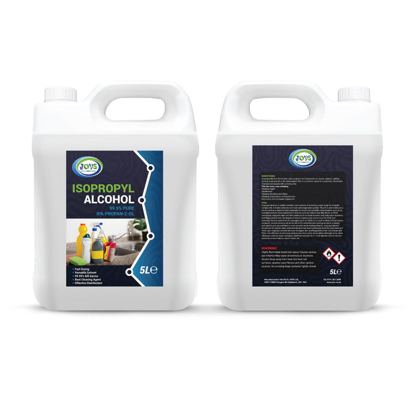 Isopropyl Alcohol 99.9% Pure | Lab Grade IPA | Isopropanol 5L | Rubbing Alcohol for Cleaning and Disinfecting | Solvent for Electronics, Windows, Glass, Appliances, and More