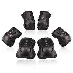 BOSONER Kids/Youth Knee Pad Elbow Pads Guards Protective Gear Set for Roller Skates Cycling BMX Bike Skateboard Inline Skatings Scooter Riding Sports (Black, Small (3-8 Years))