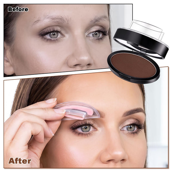 Eyebrow Stamp Kit with Brow Powder
